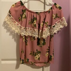 Off the Shoulder Ruffle Top